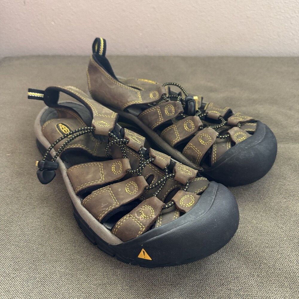 Keen Newport H2 Waterproof Bison Brown Leather Sport Sandals 110220 Men’s Size 8